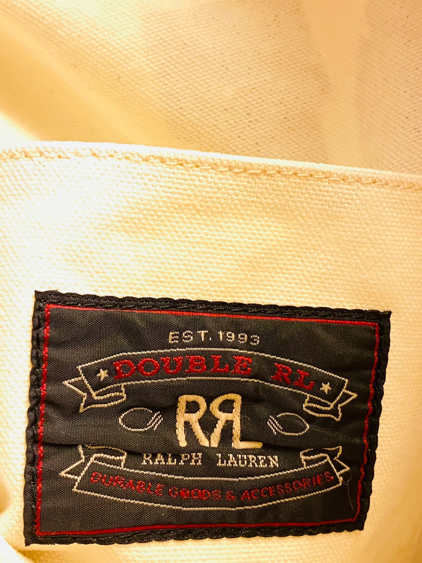 RRL Early Classic Logo Double RL Tote