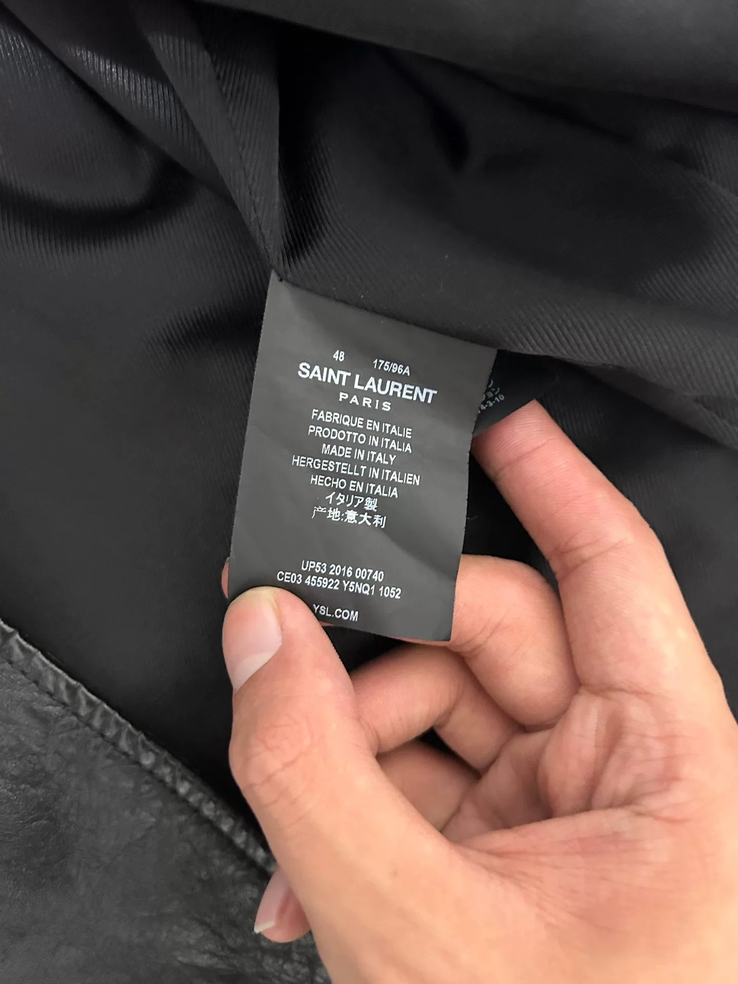Saint Laurent Shark Leather Jacket