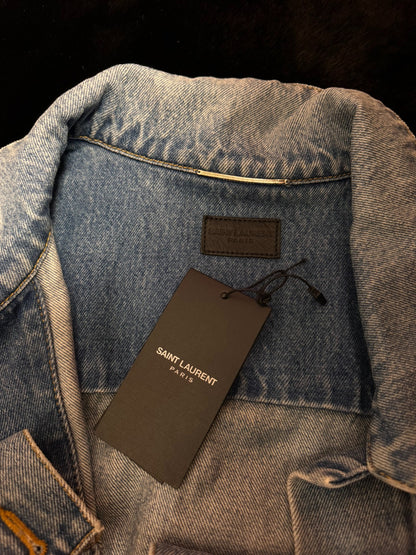 SAINT LAURENT Light Blue Denim Jacket