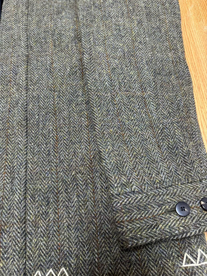 visvim harris tweed sanjuro jacket olive