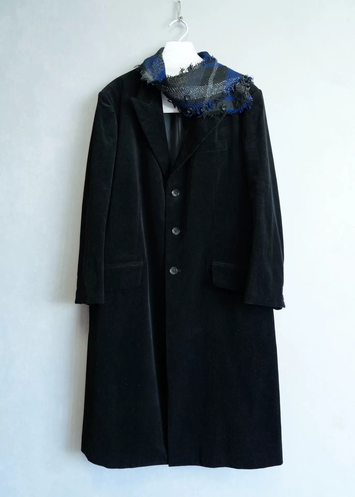 Yohji Yamamoto Corduroy Coat with Scarf