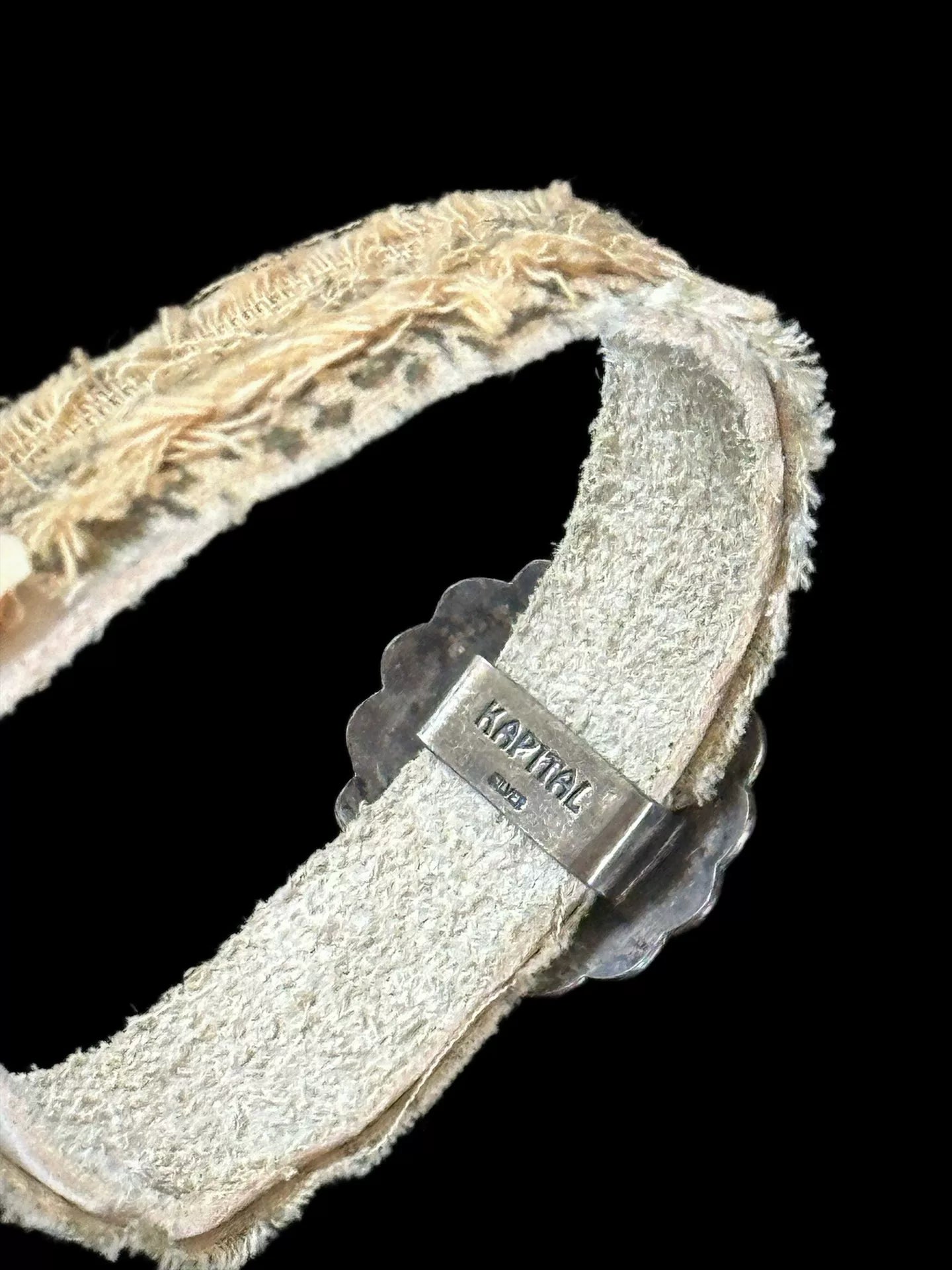 Kapital Leather Buckle Bracelet