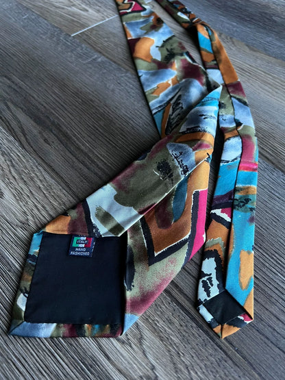 Vintage RRL Navajo Totem Italian Silk Tie