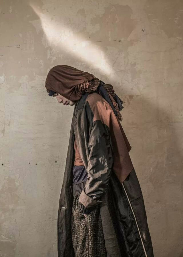 ziggy chen black wool checkered pants