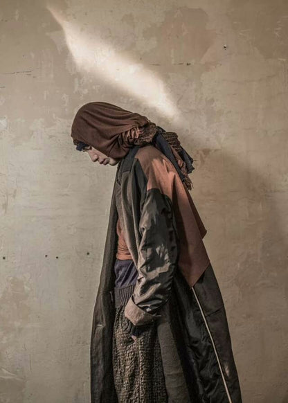 ziggy chen black wool checkered pants