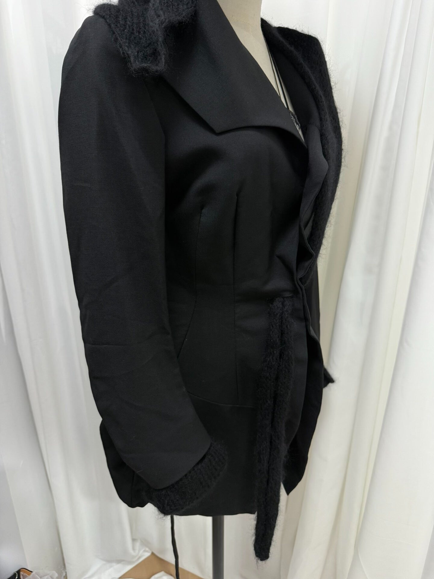 yohji yamamoto deconstructed wool suit jacket