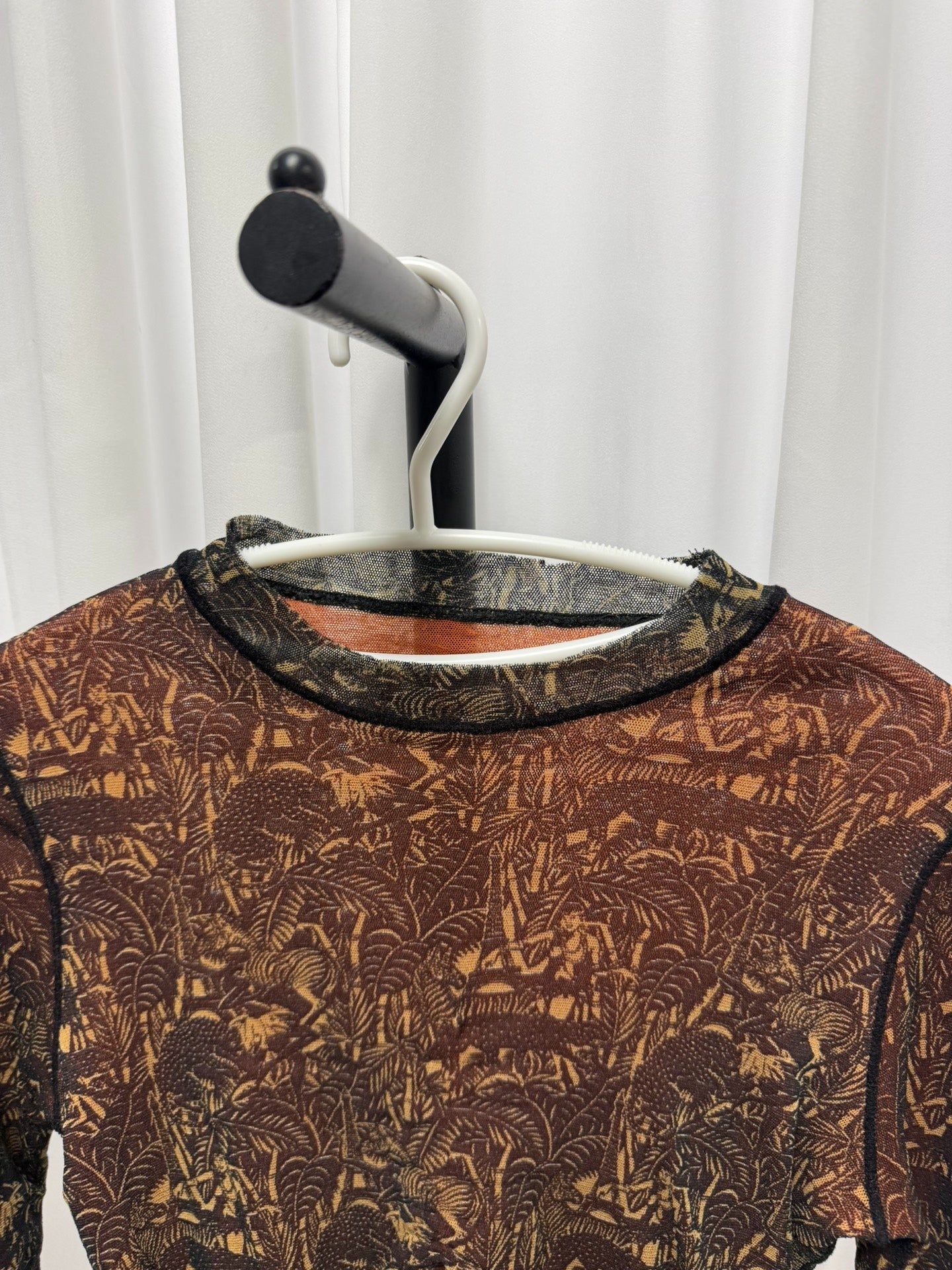 Jean Paul Gaultier Mesh Double Layer Top
