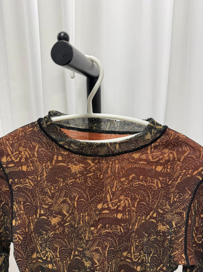 Jean Paul Gaultier Mesh Double Layer Top