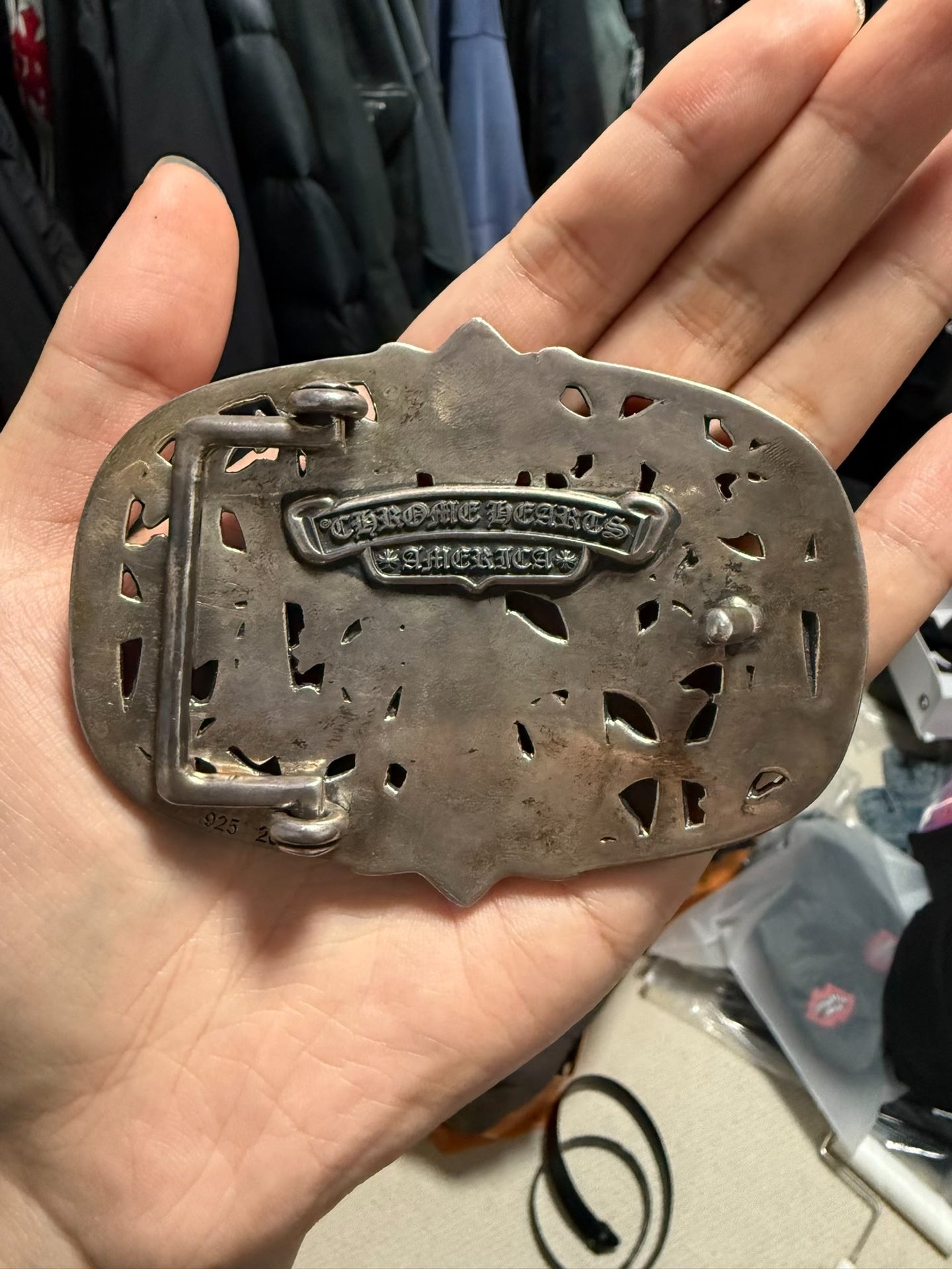 Chrome Hearts Tombstone Belt Buckle