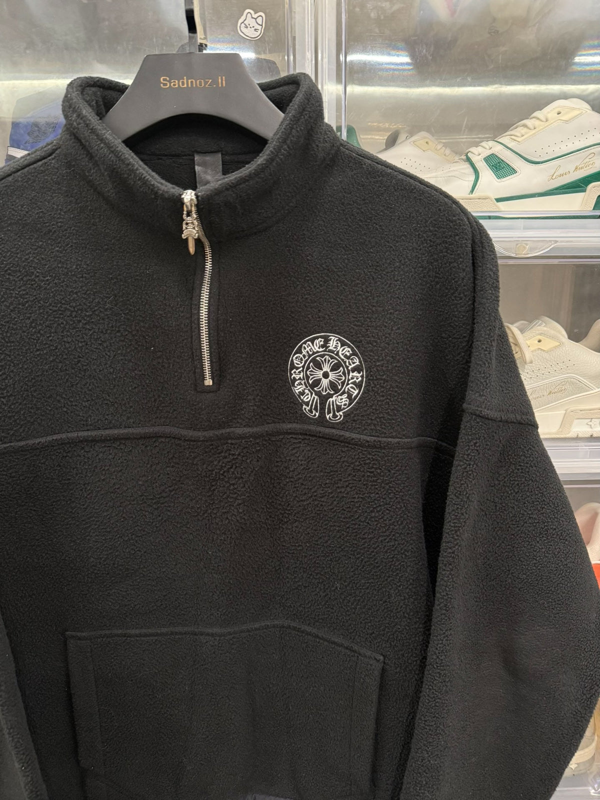 Chrome Hearts Half-Zip Fleece Sweatshirt