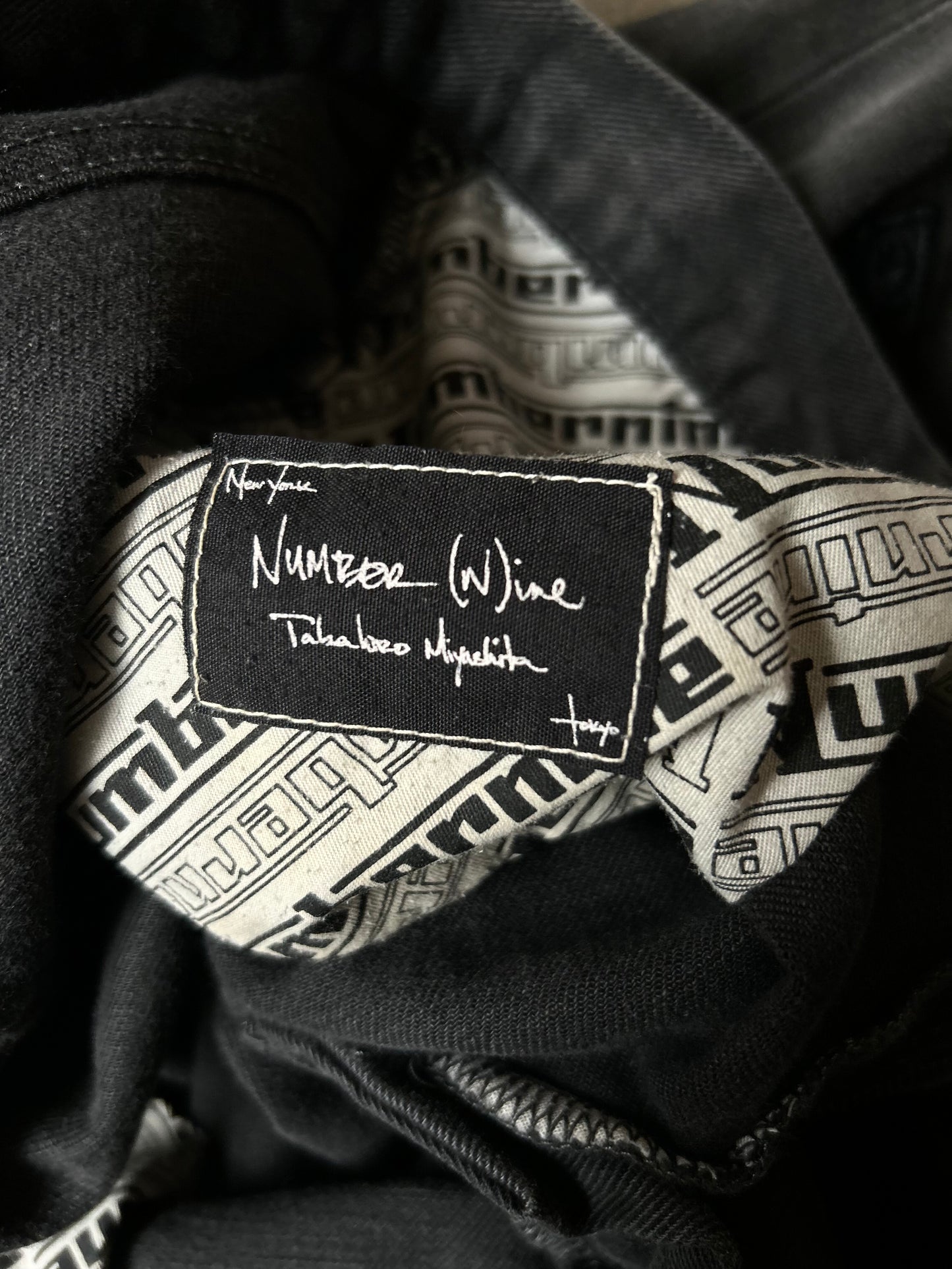 rebel patchwork denim pants by number nine