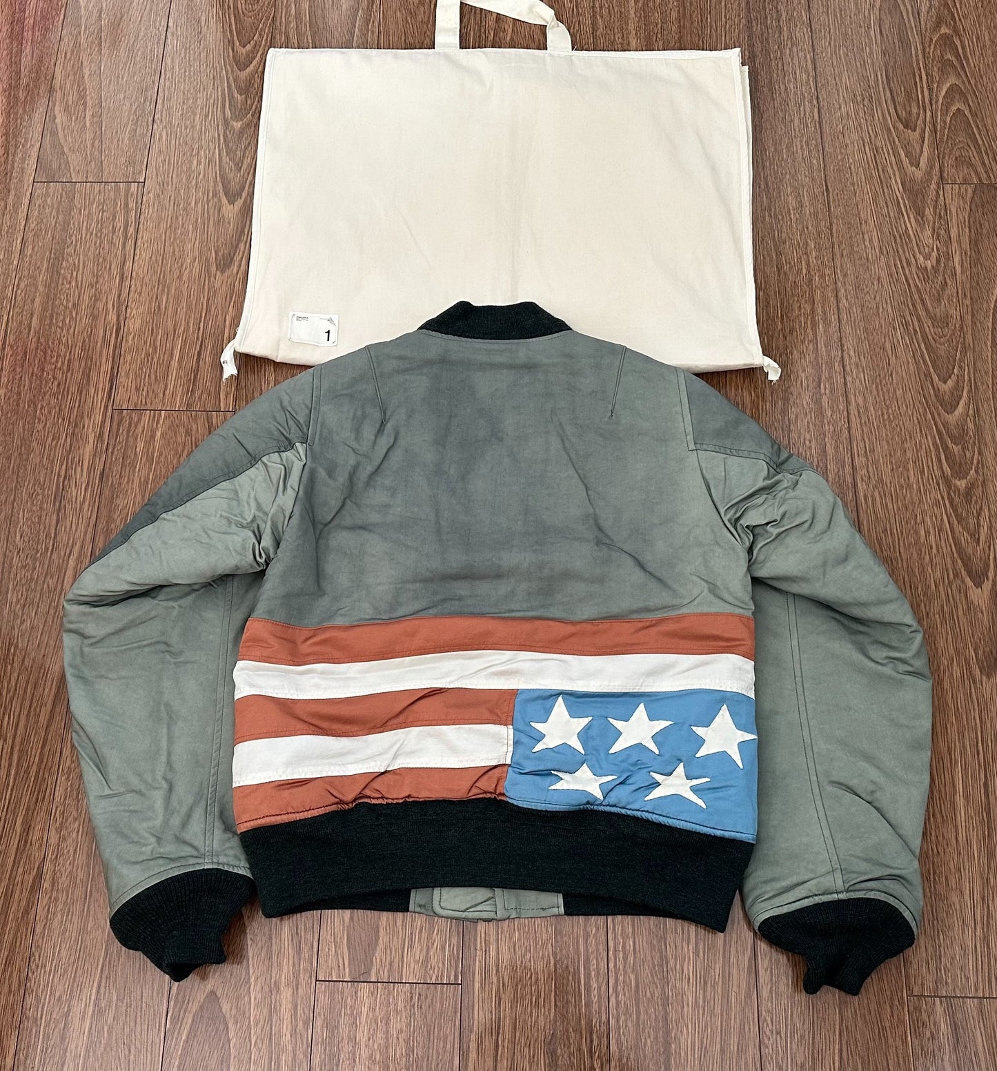 visvim thorson jacket ma-1 in green