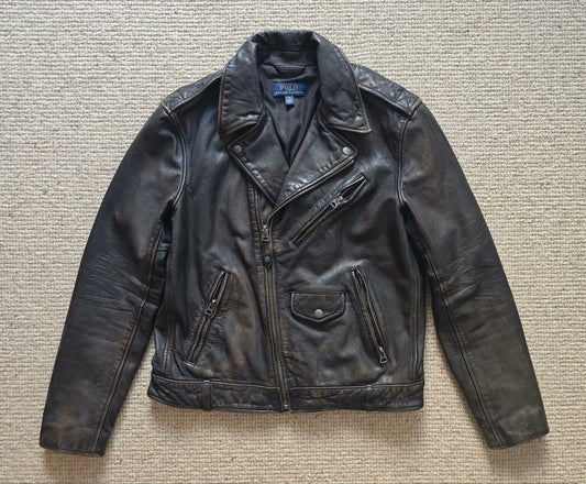 Polo Ralph Lauren Men's Motorcycle Leather Jacket