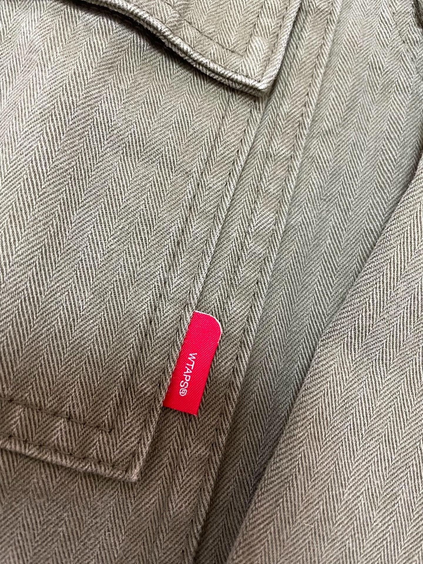 WTAPS 16AW HBT Washed Herringbone Shirt Jacket