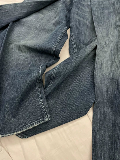 balenciaga baggy wide-leg denim pants