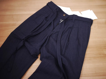 navy visvim hakama pants for men
