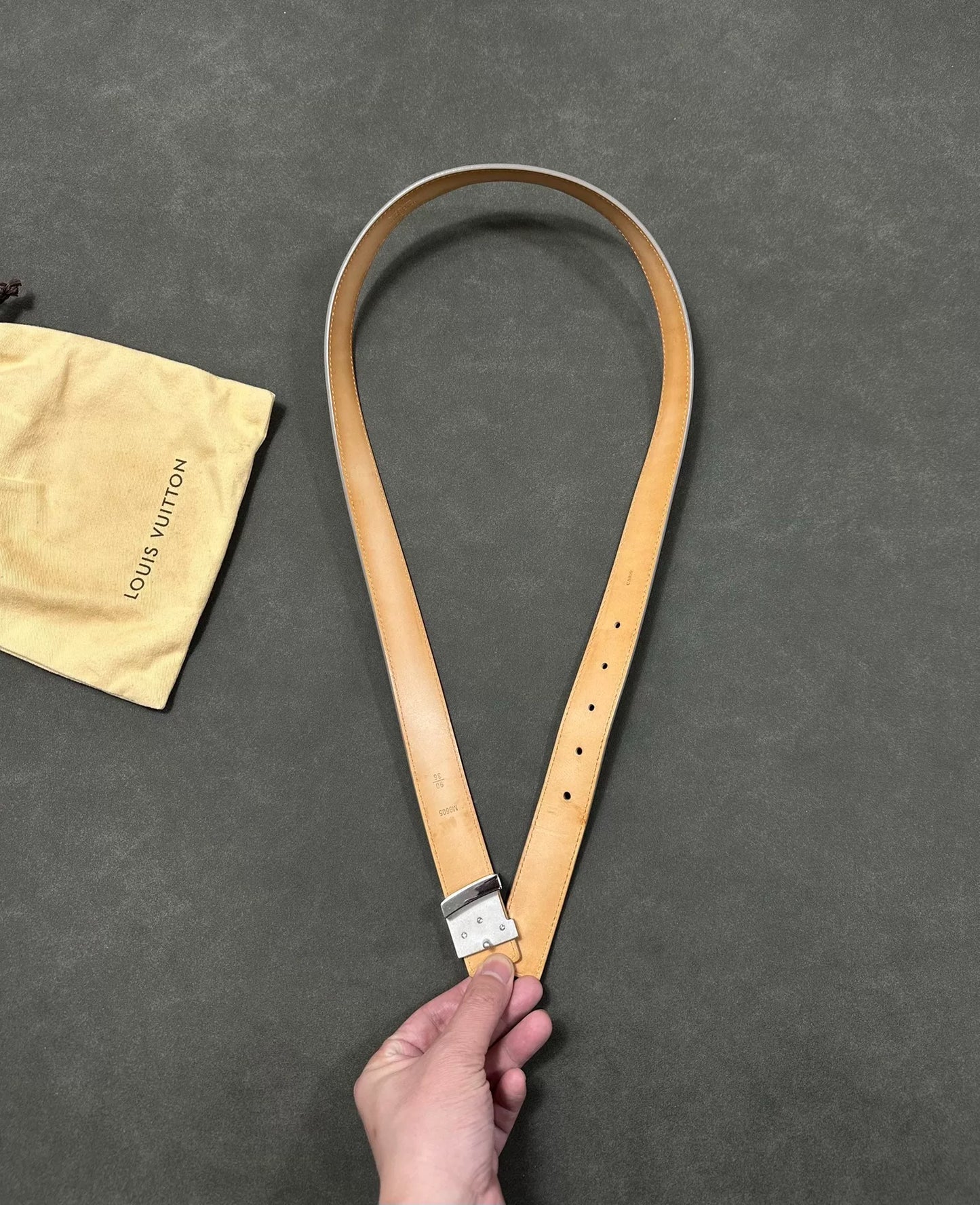 Louis Vuitton White Water Ripple Belt