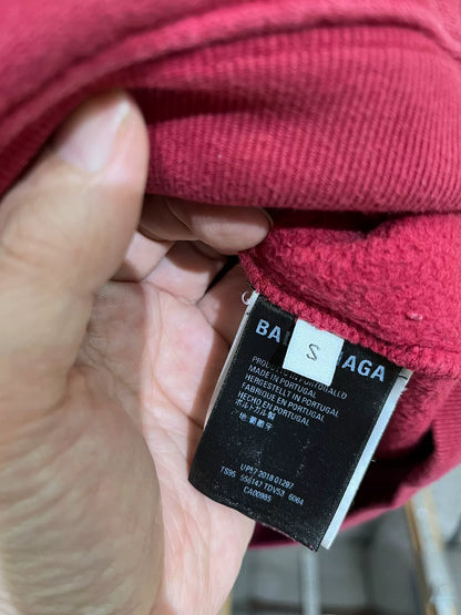 Balenciaga Red Letter Sweatshirt Size S