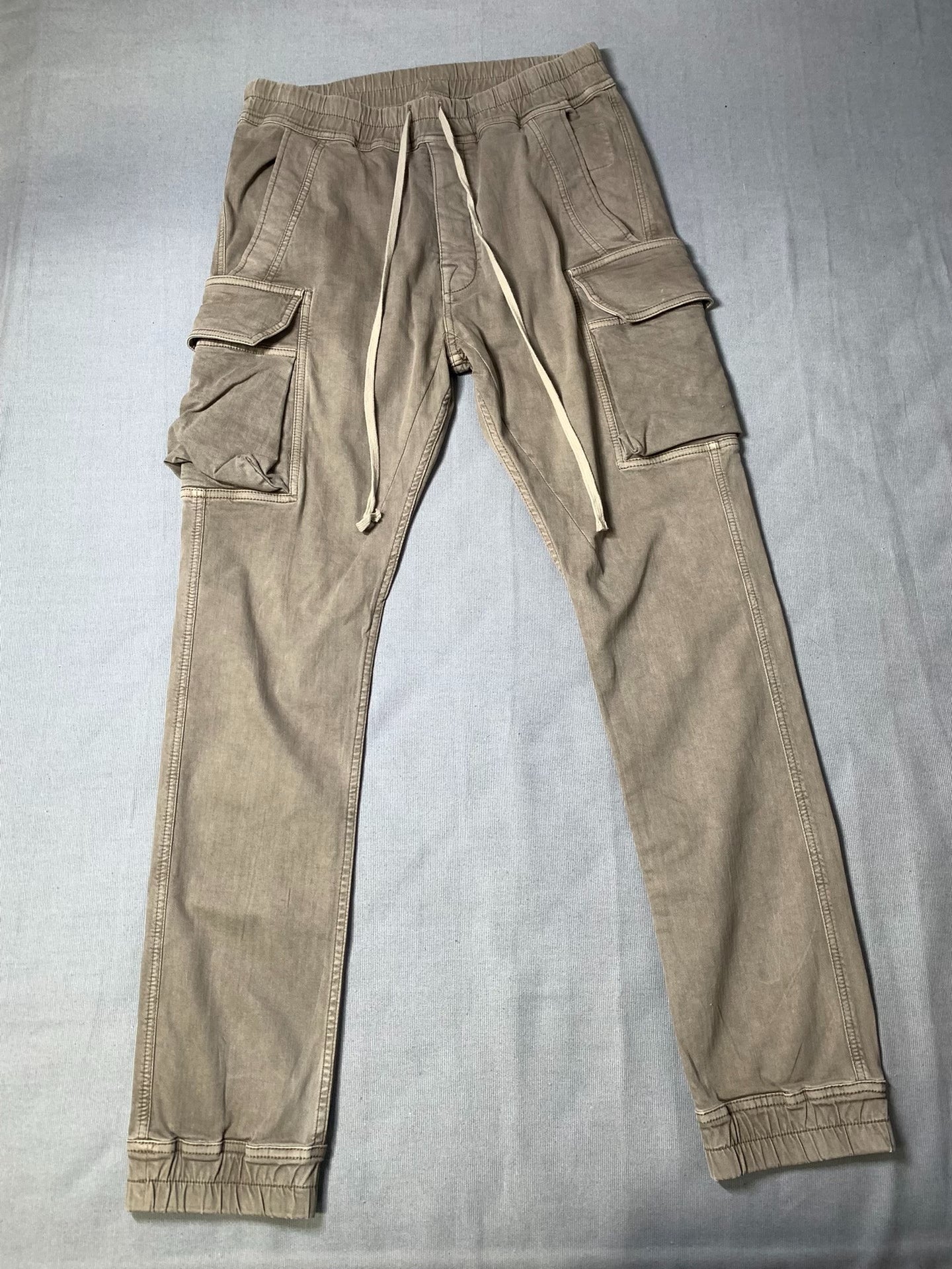 Rick Owens DRKSHDW Washed Distressed Cargo Pants