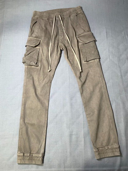 Rick Owens DRKSHDW Washed Distressed Cargo Pants