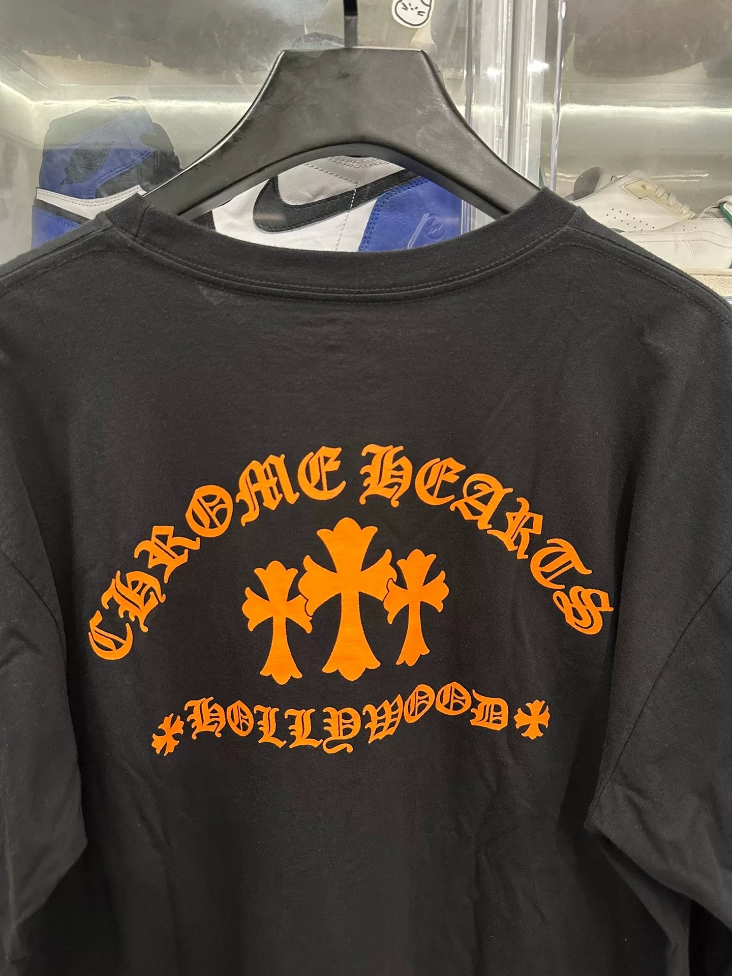 Chrome Hearts Black Long-Sleeve Orange