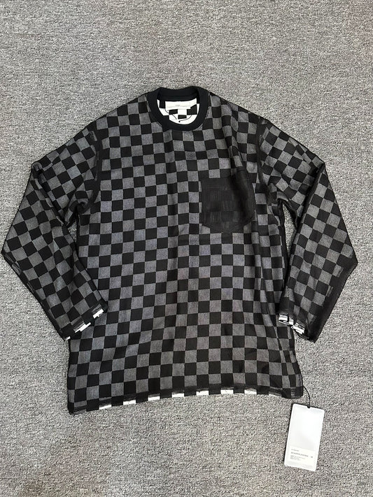 black checker long sleeve shirt