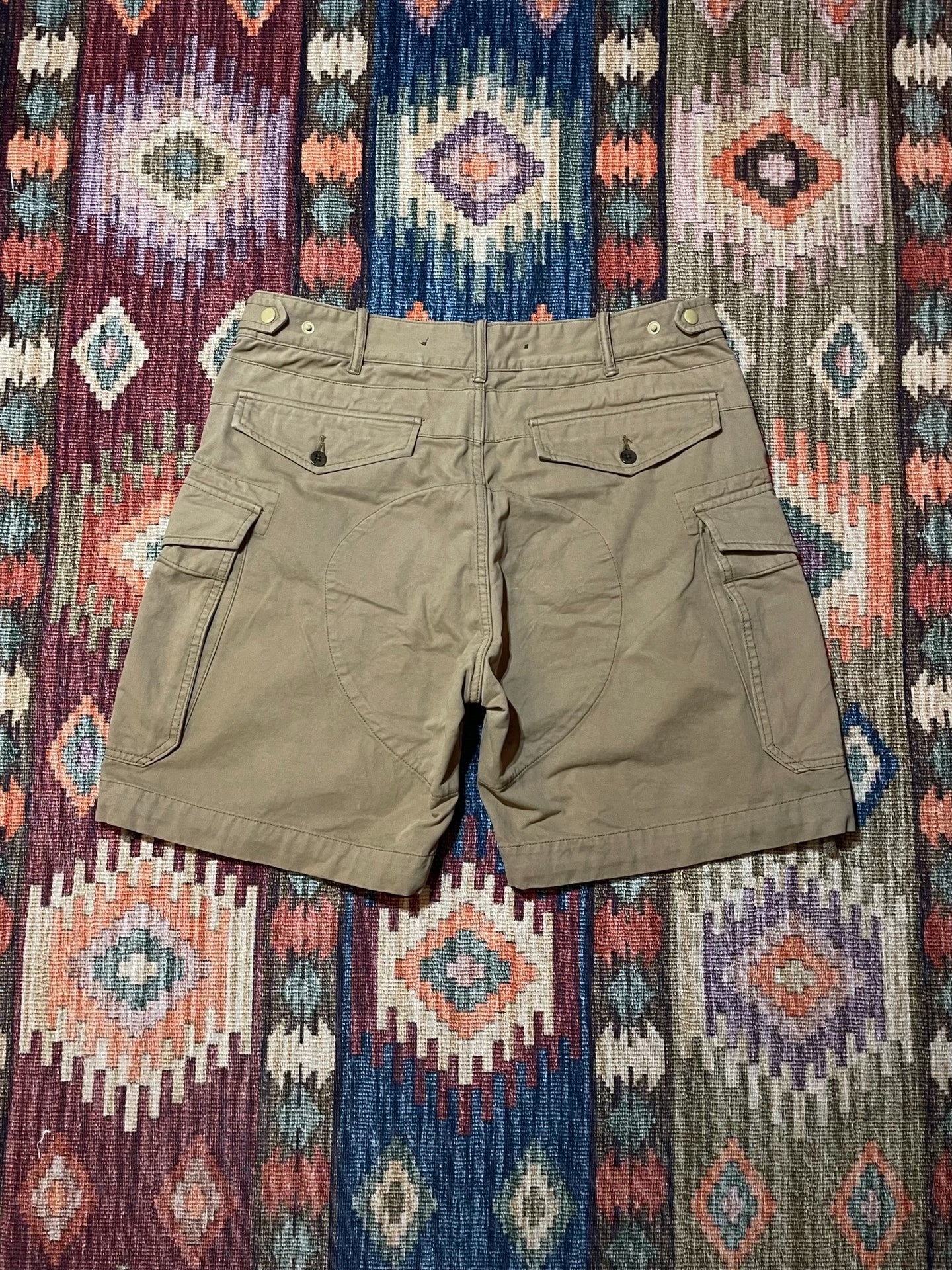 RRL Khaki Cargo Shorts Size 34