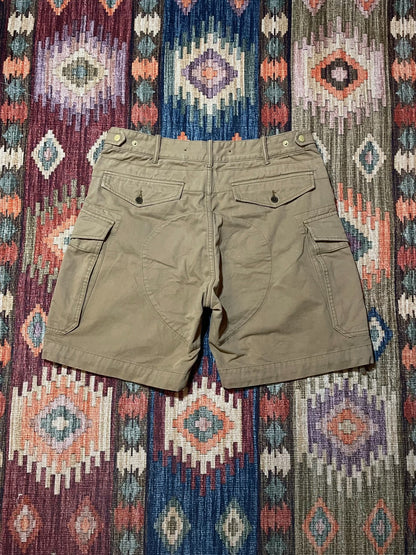 RRL Khaki Cargo Shorts Size 34