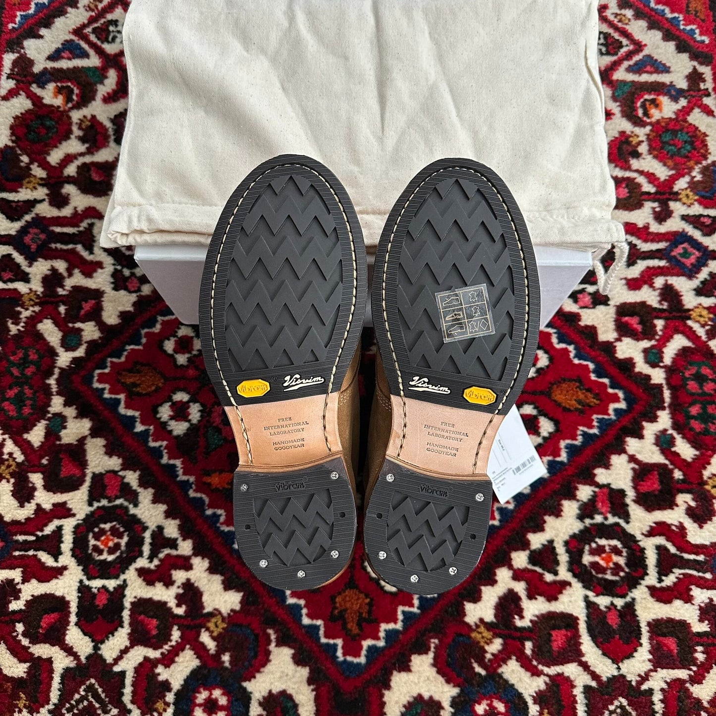 Visvim Brigadier Boots in Beige