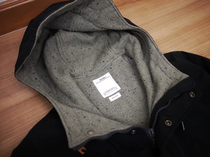 visvim black oak parka jacket