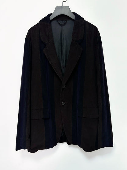 casey casey color-block corduroy blazer coat
