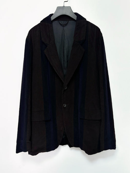 casey casey color-block corduroy blazer coat