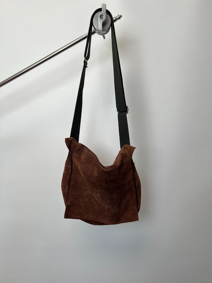 Yohji Yamamoto Suede Crossbody Bag