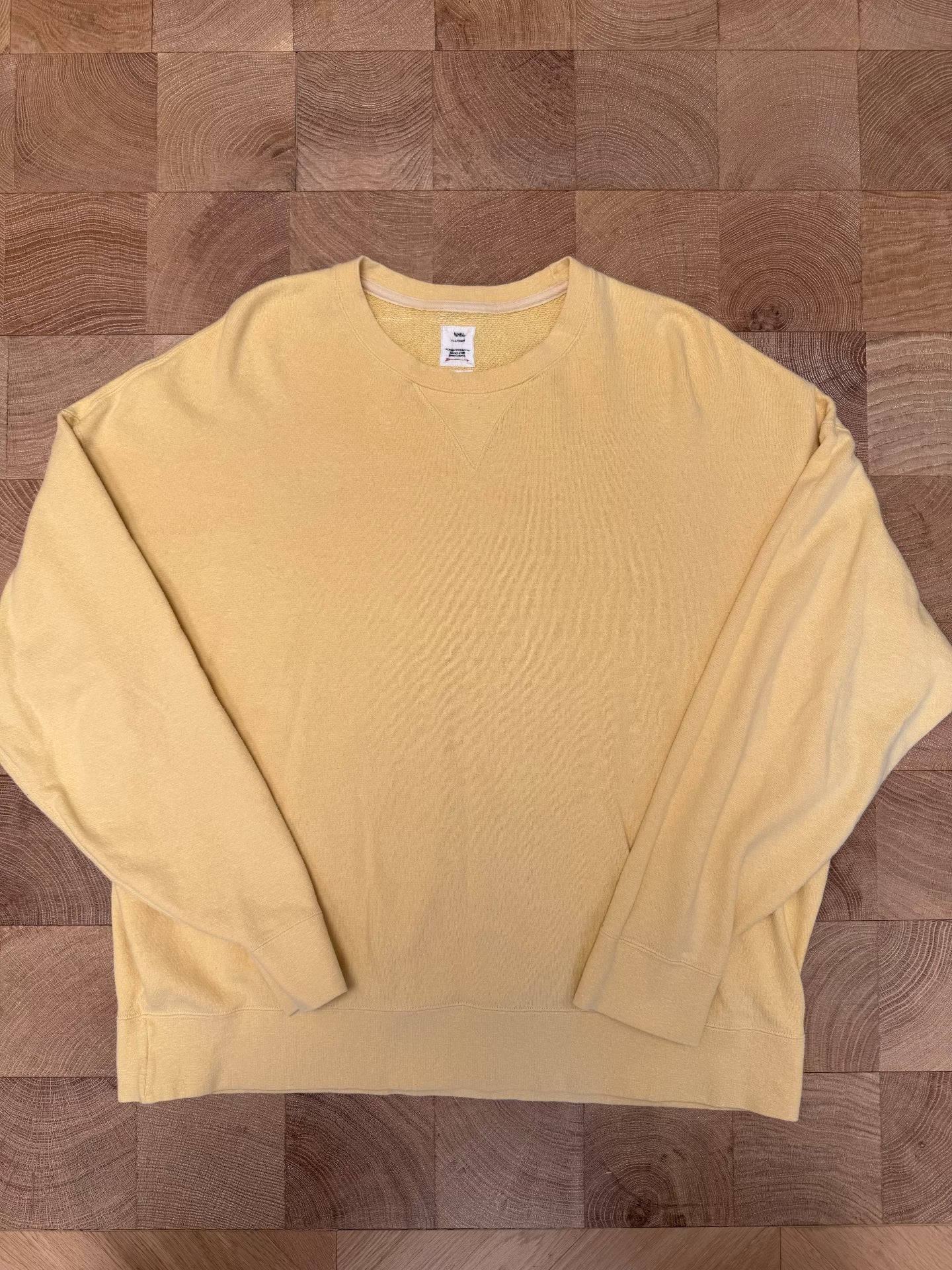 visvim Yellow Washed Hoodie