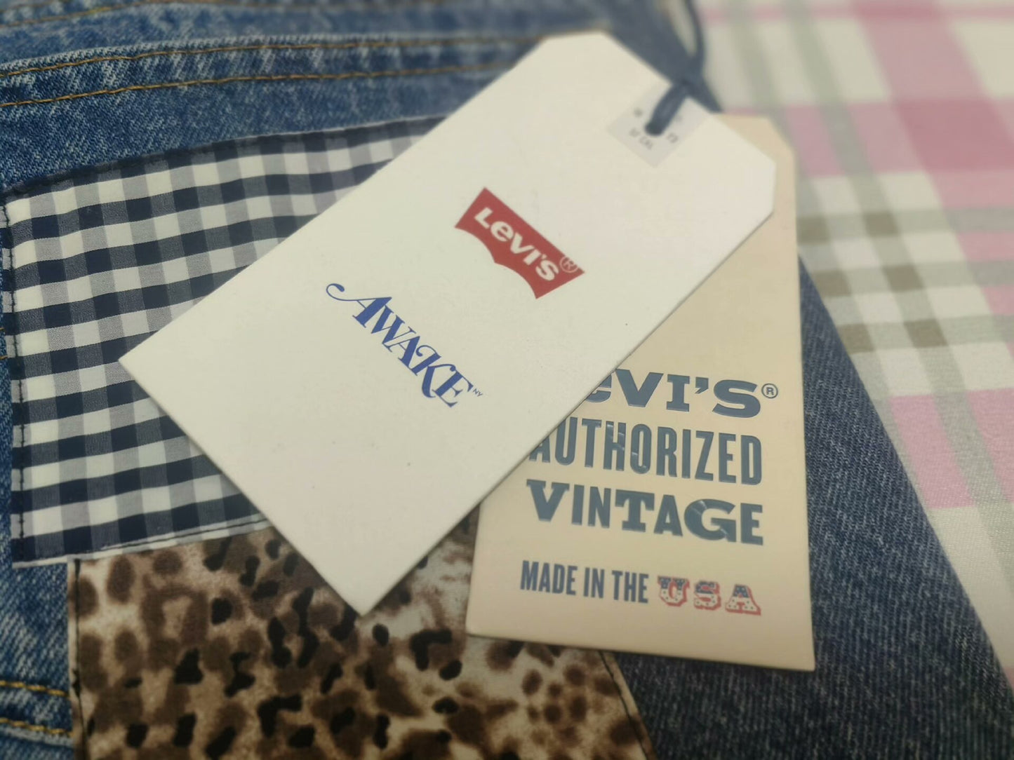 levi's awake ny patchwork denim jeans