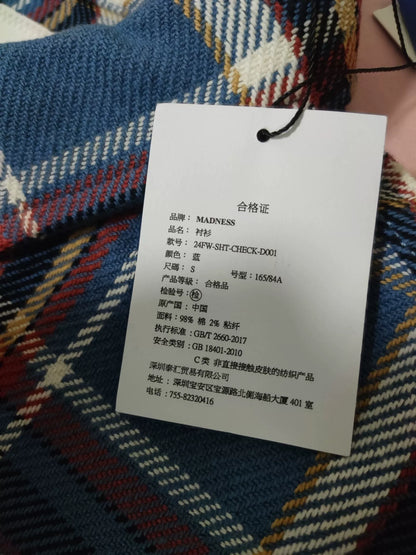 MADNESS Check Shirt 24AW