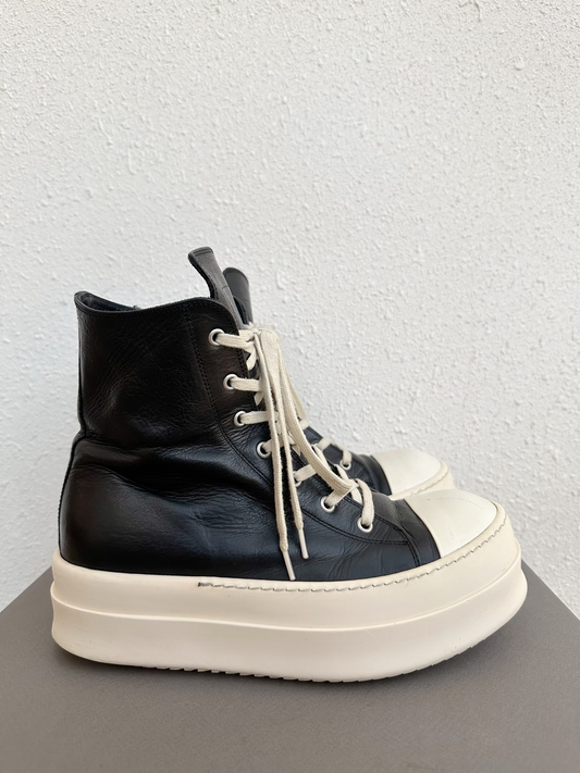 Rick Owens Thick Sole Leather High-Top