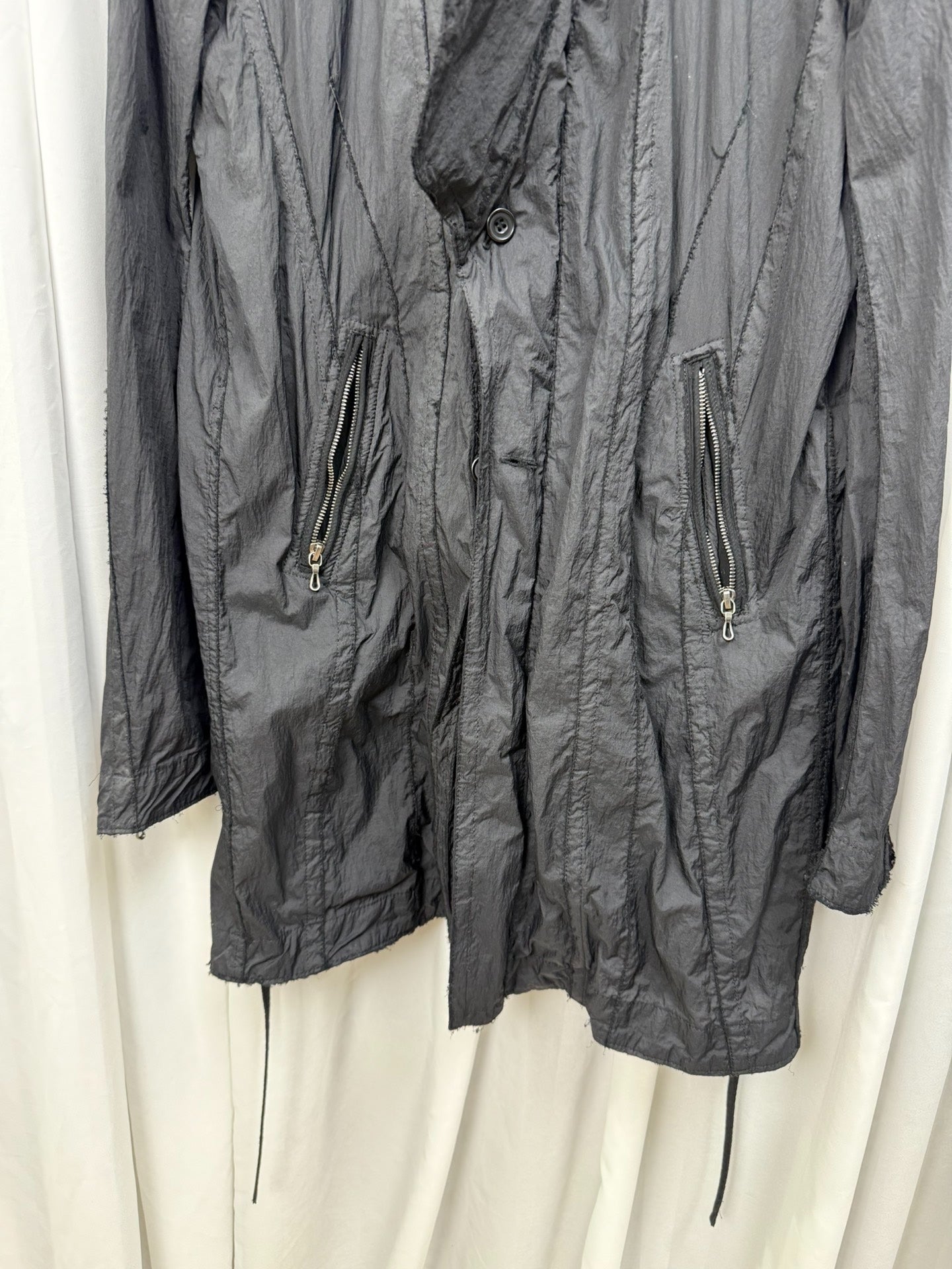 JULIUS 7 MA Sheer Distressed Jacket
