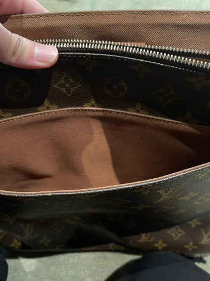 louis vuitton brown messenger bag for men