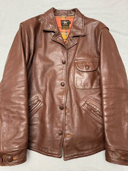 Freewheelers Four Corners Brown Leather Jacket