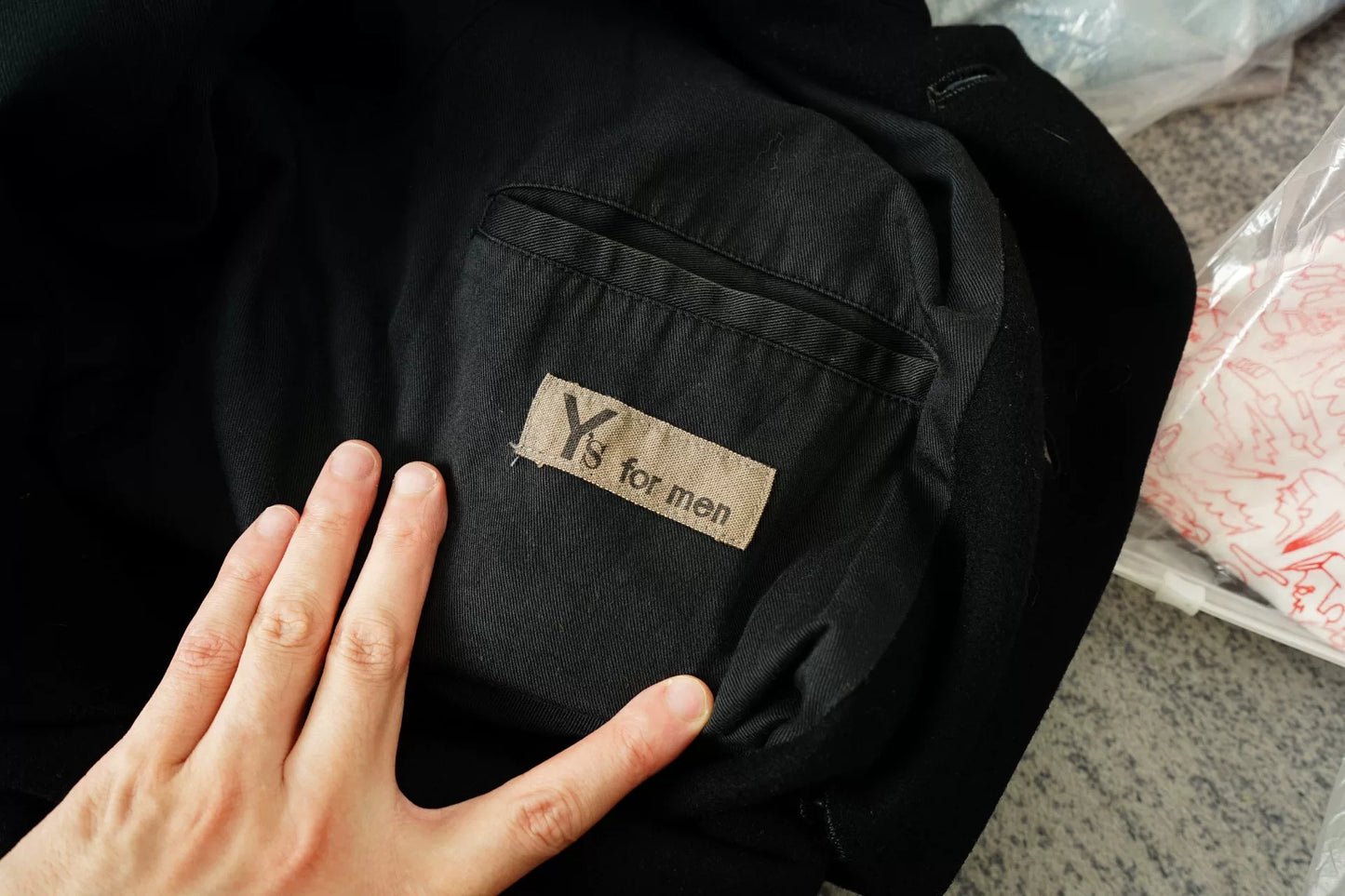 Yohji Yamamoto Y's for Men Oversized Wool Coat