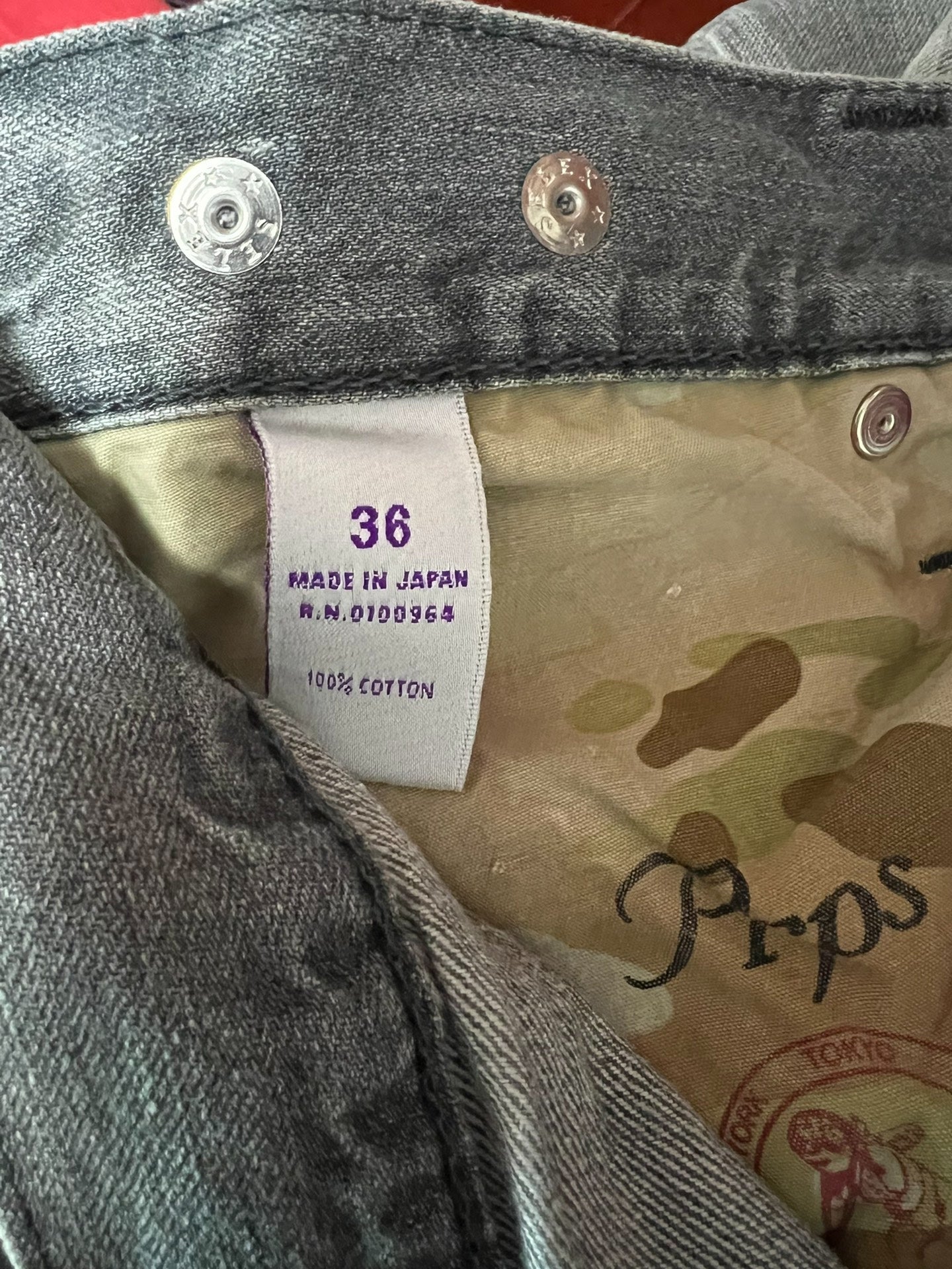 PRPS Men's Vintage Gray Jeans