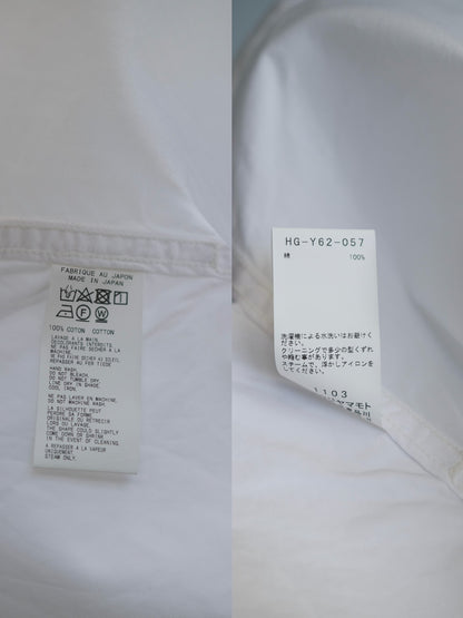 Yohji Yamamoto 22SS Back Button Short-Sleeve Shirt