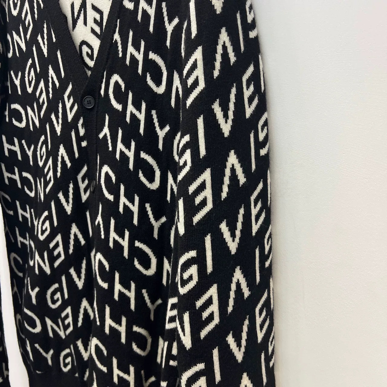 Givenchy Logo Wool Cardigan Size XL