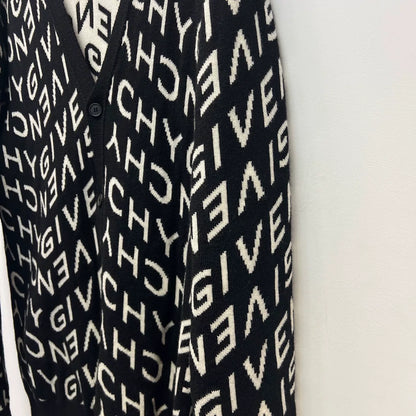 Givenchy Logo Wool Cardigan Size XL