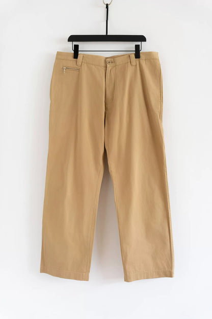 Yohji Yamamoto Cotton Trousers Zip Pocket