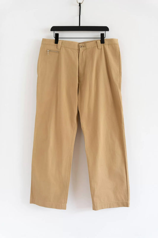 Yohji Yamamoto Cotton Trousers Zip Pocket
