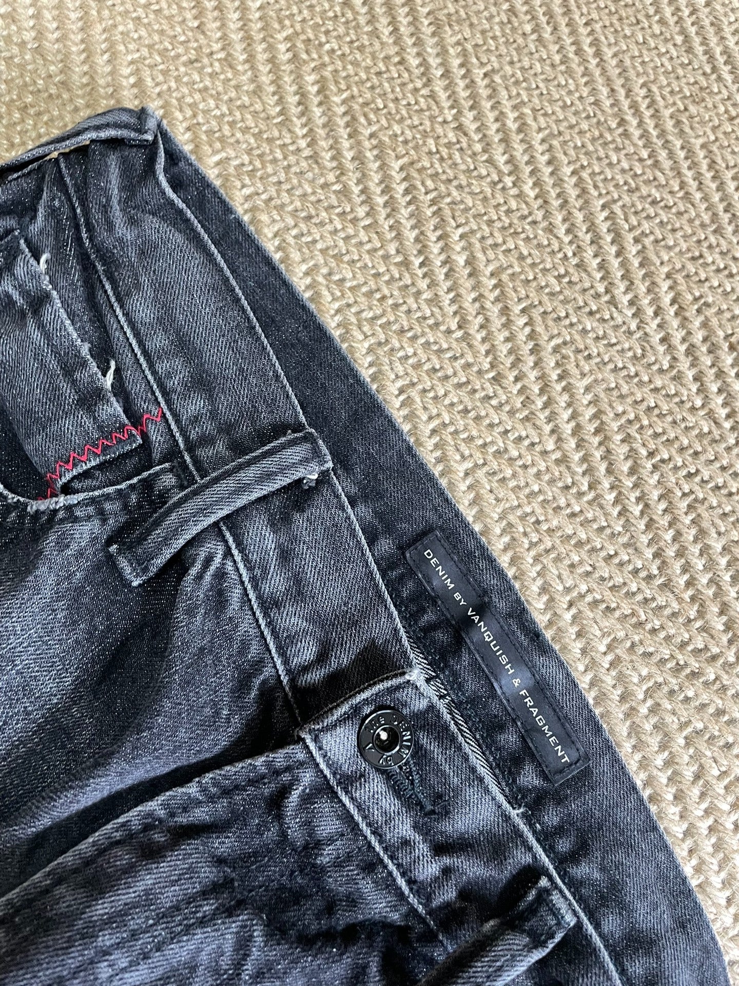 Vanquish & Fragment Distressed Washed Jeans