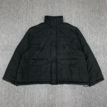 black logo padded coat by Balenciaga