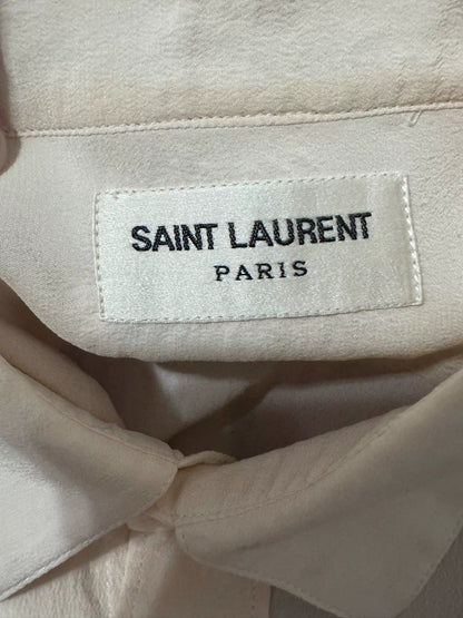 Saint Laurent Beige Silk Classic Shirt